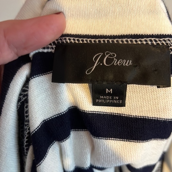 J. Crew Black and White Striped Top - Picture 9 of 10
